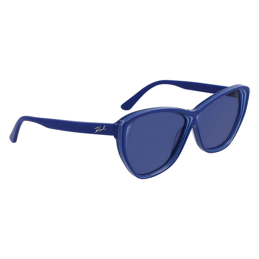 Lunettes de soleil en acétate bleu Karl Lagerfeld