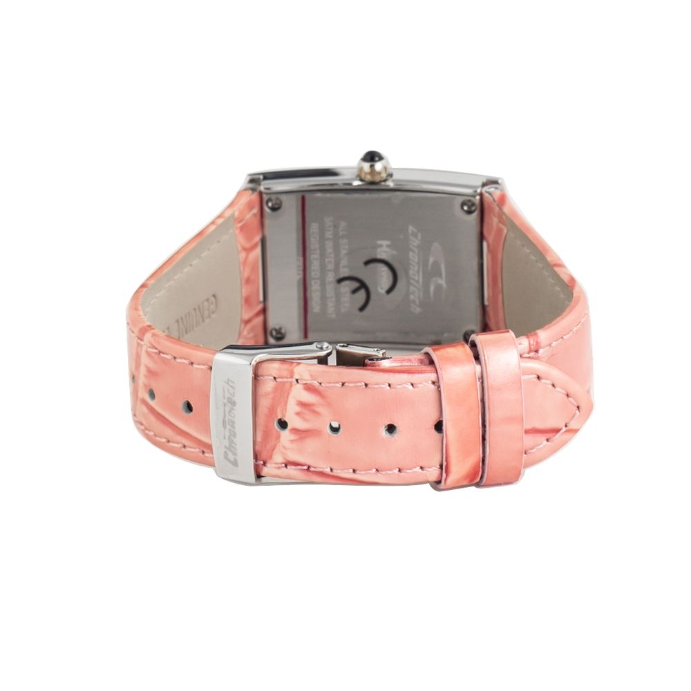 Chronotech Multicolor Leather Dress Watch