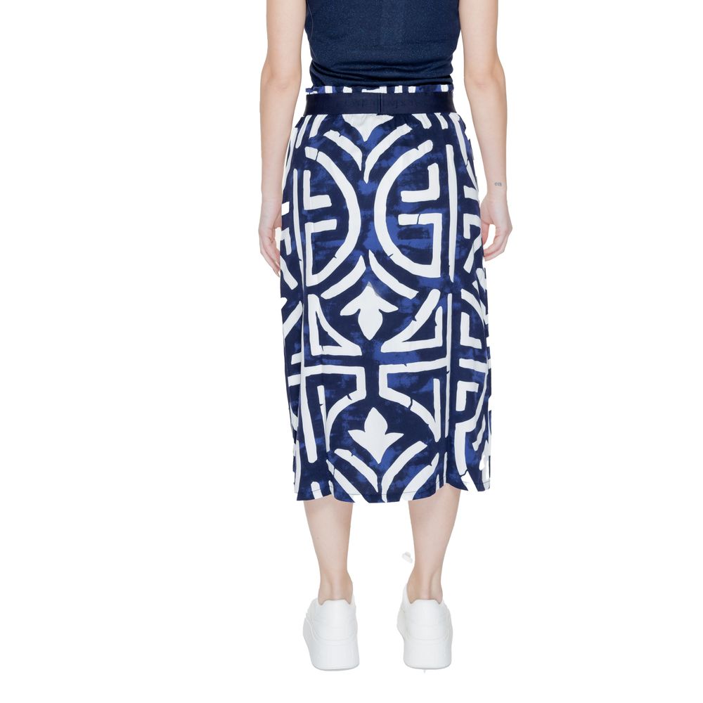 Chemise longue en viscose bleue Street One