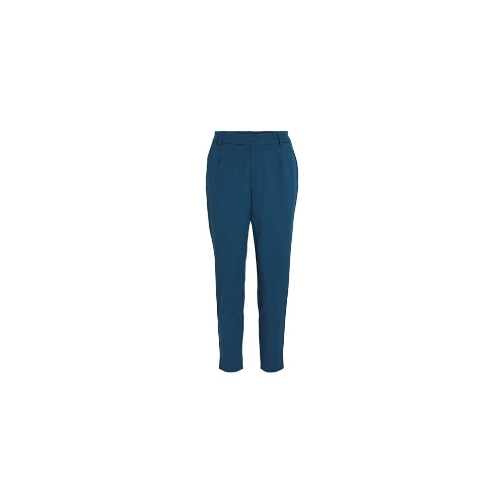 Pantalon en polyester bleu Vila Clothes