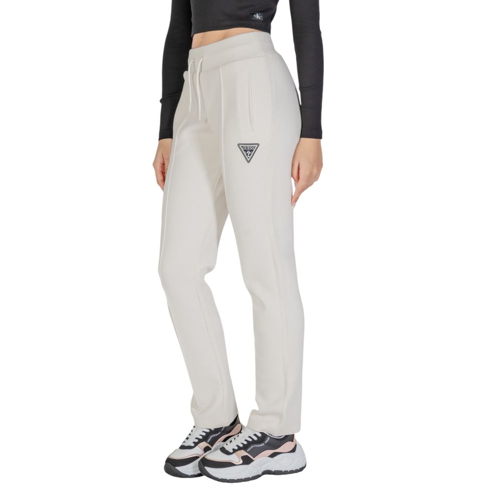 Guess Active Cremefarbene Jogginghose aus Baumwolle