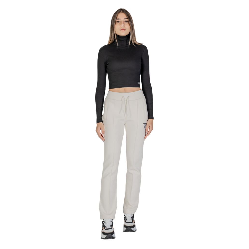 Guess Active Cremefarbene Jogginghose aus Baumwolle