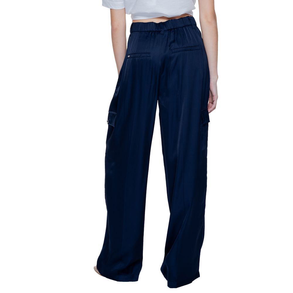 Pantalon en viscose bleu Street One