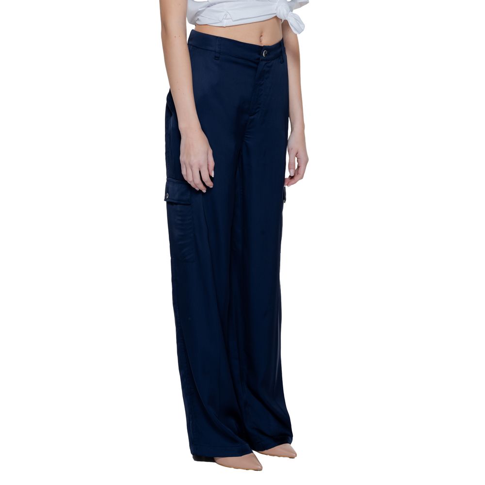 Pantalon en viscose bleu Street One