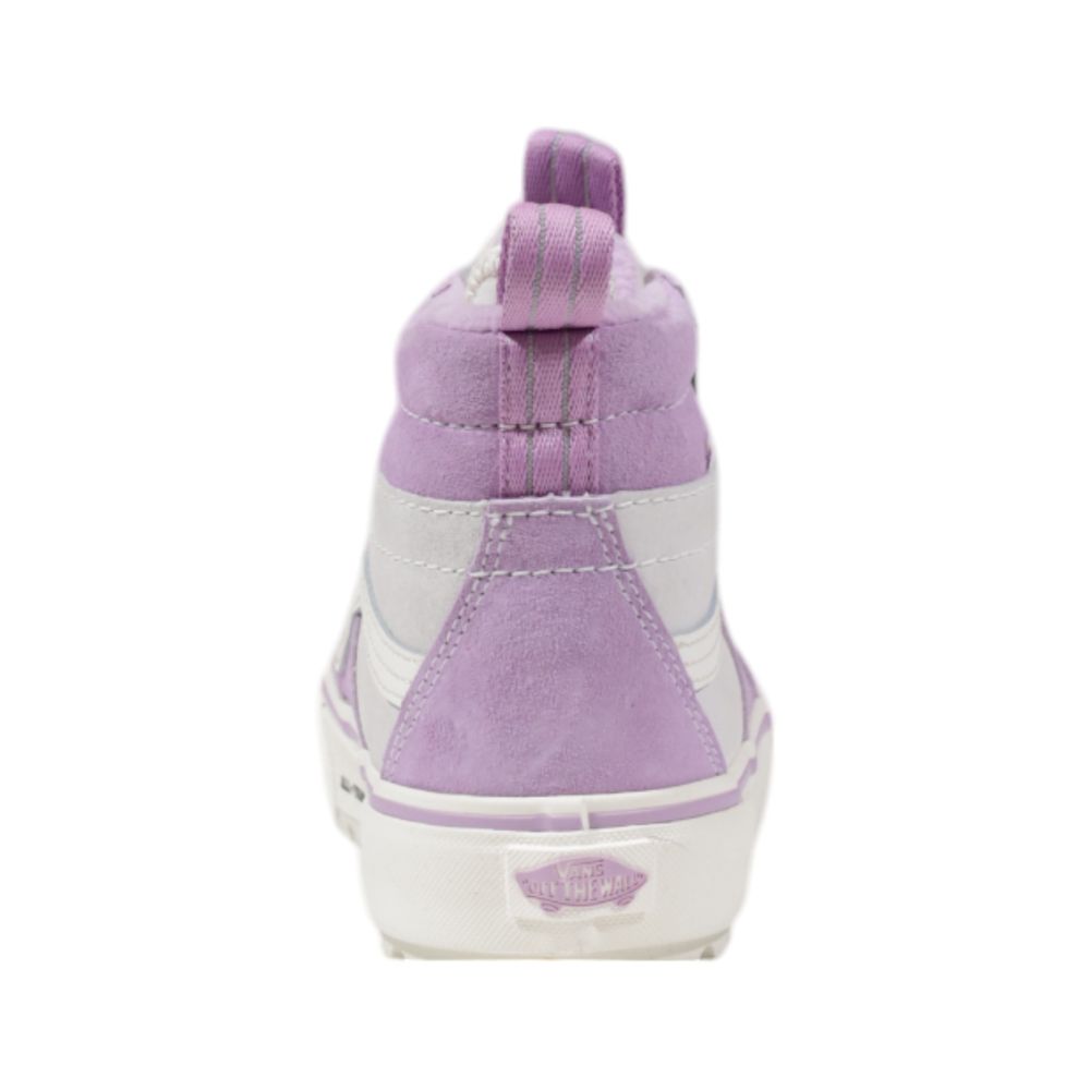 Baskets en cuir violet Vans