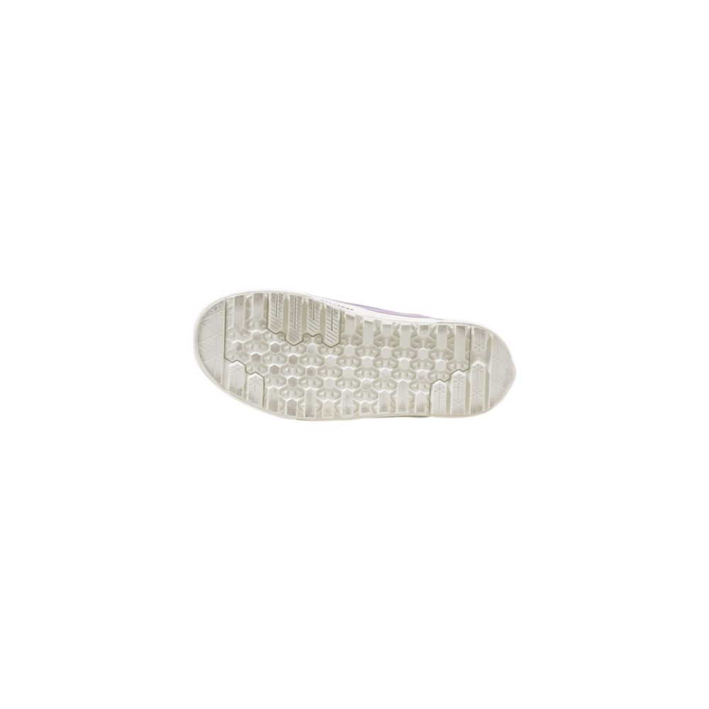 Baskets en cuir violet Vans