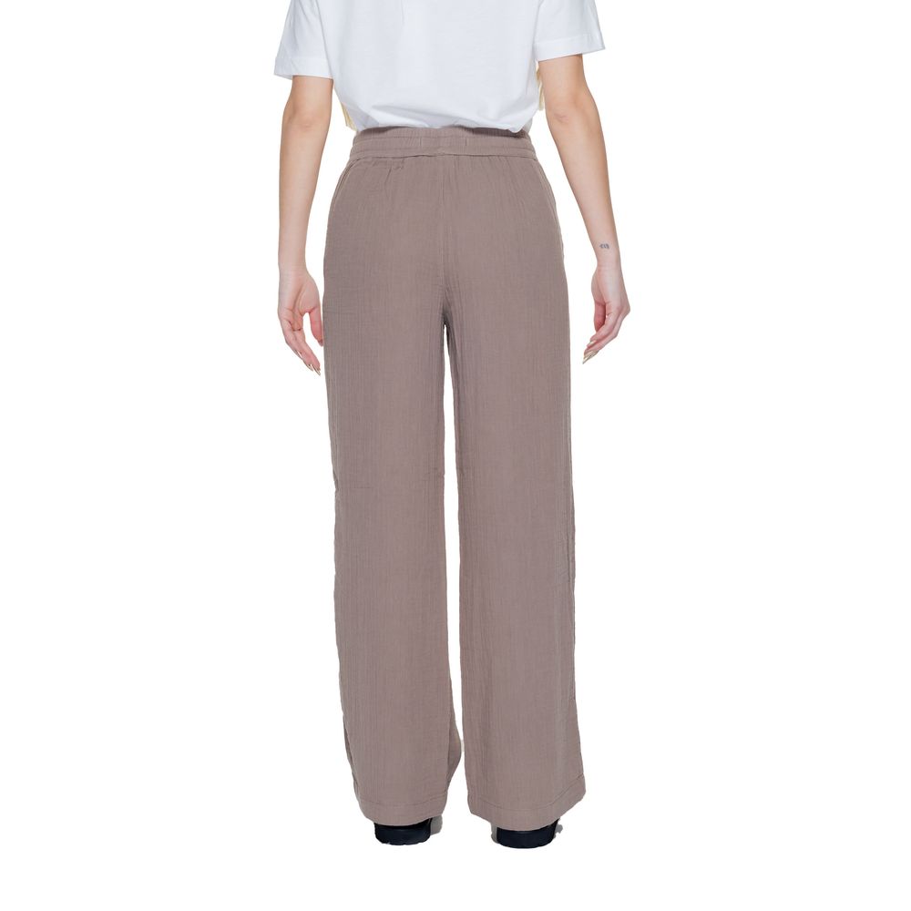 Pantalon en coton marron Street One
