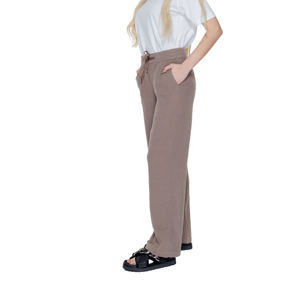 Pantalon en coton marron Street One