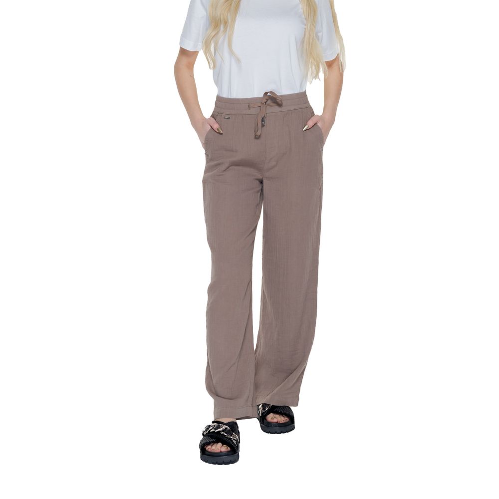 Pantalon en coton marron Street One