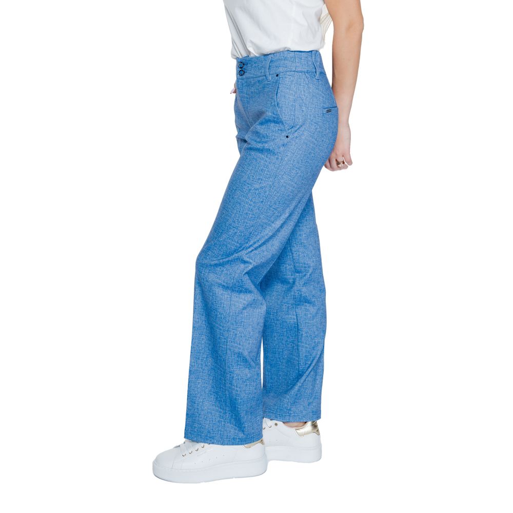 Pantalon bleu en polyester Street One