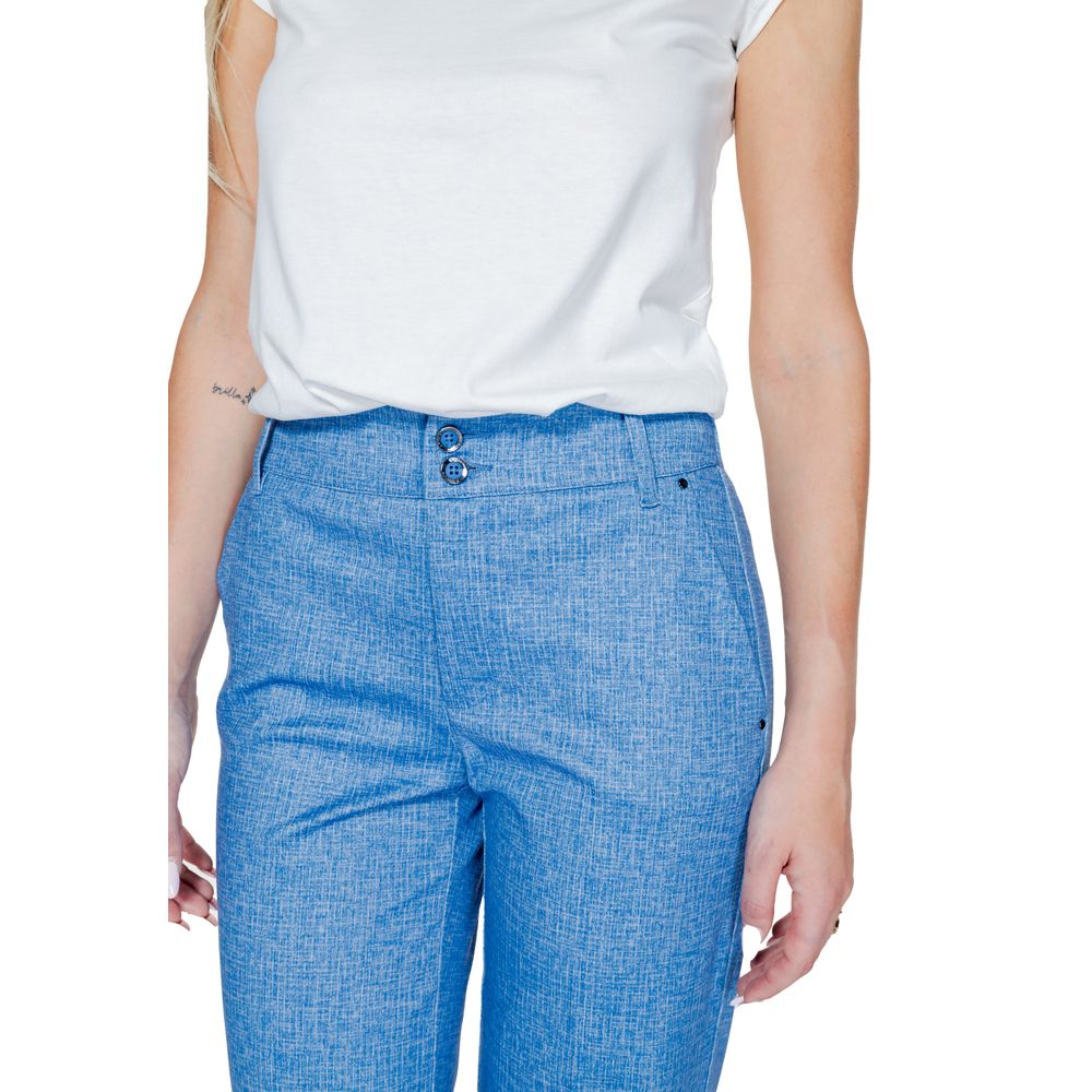 Pantalon bleu en polyester Street One