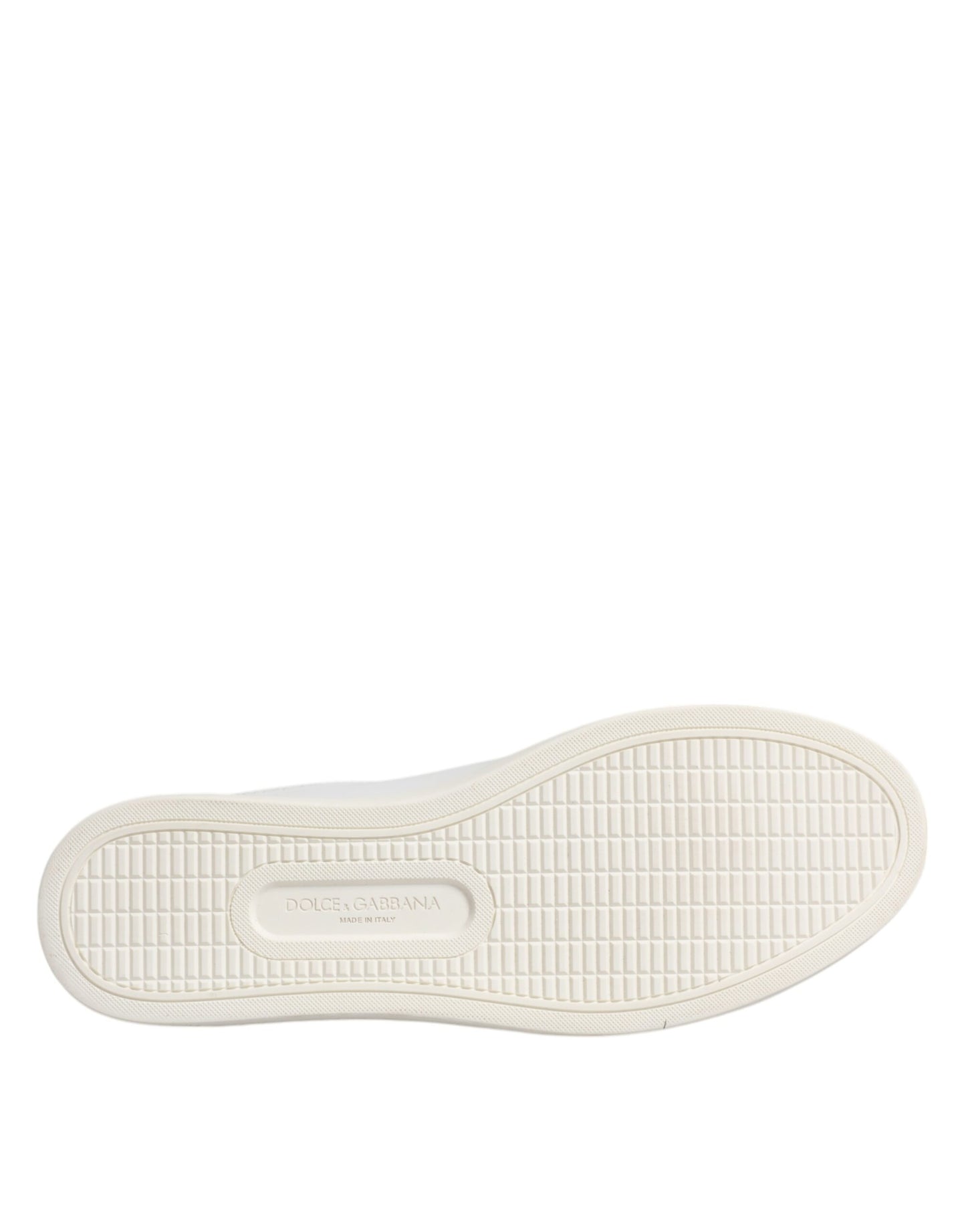 Dolce & Gabbana – Weiße London-Sneakers aus Kalbsleder