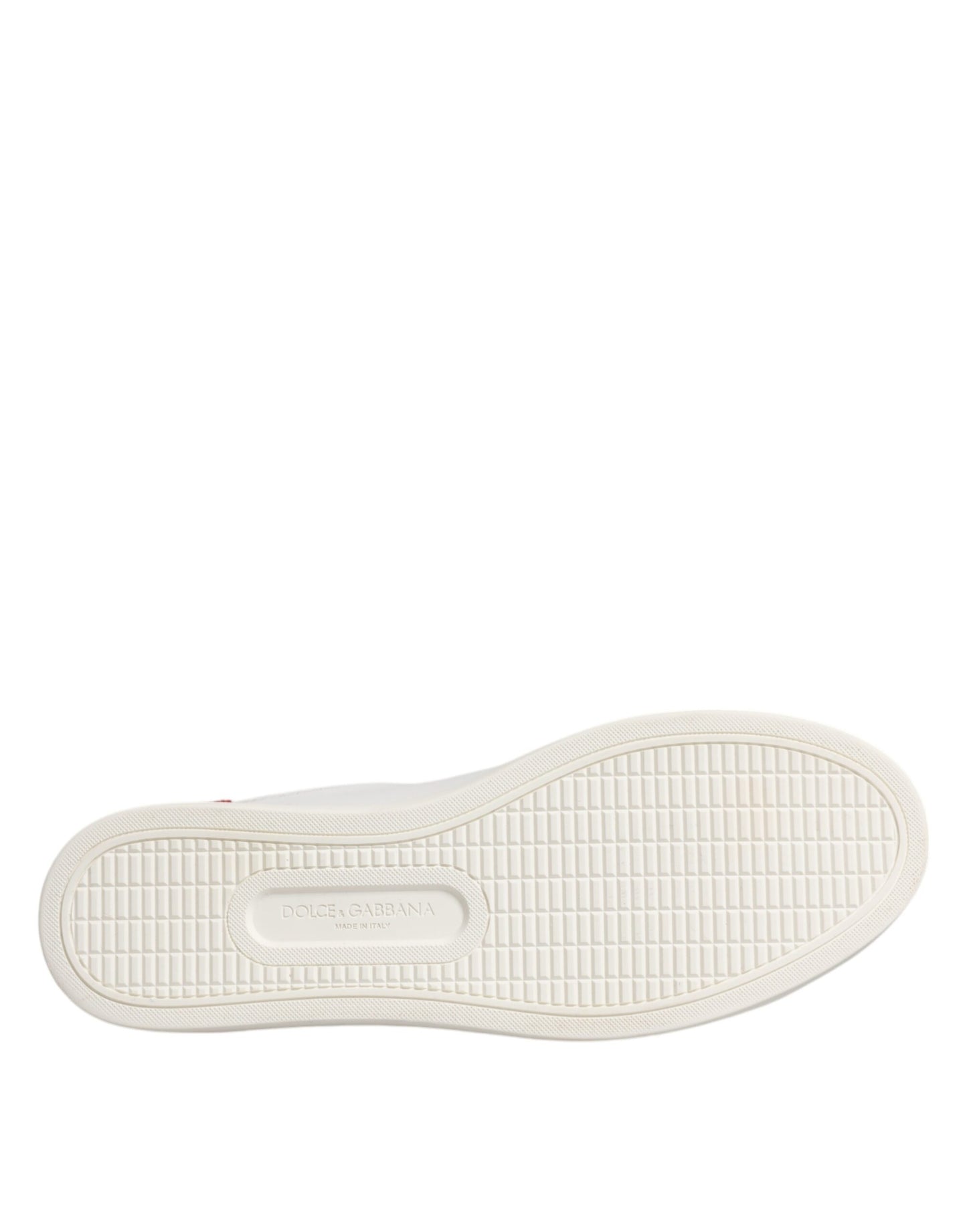 Dolce & Gabbana – Weiße London-Sneakers aus Kalbsleder