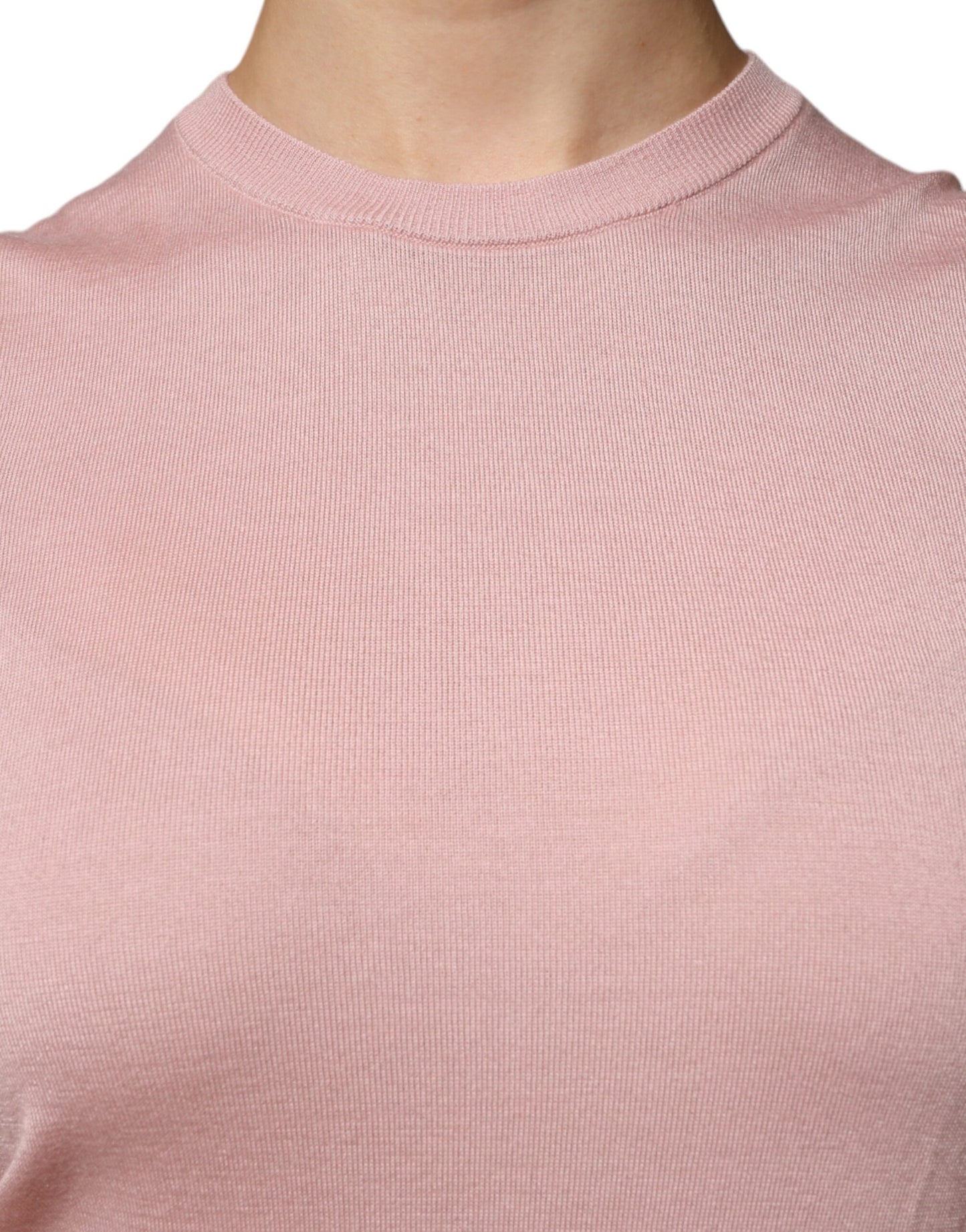 Débardeur sans manches en cachemire rose Dolce & Gabbana