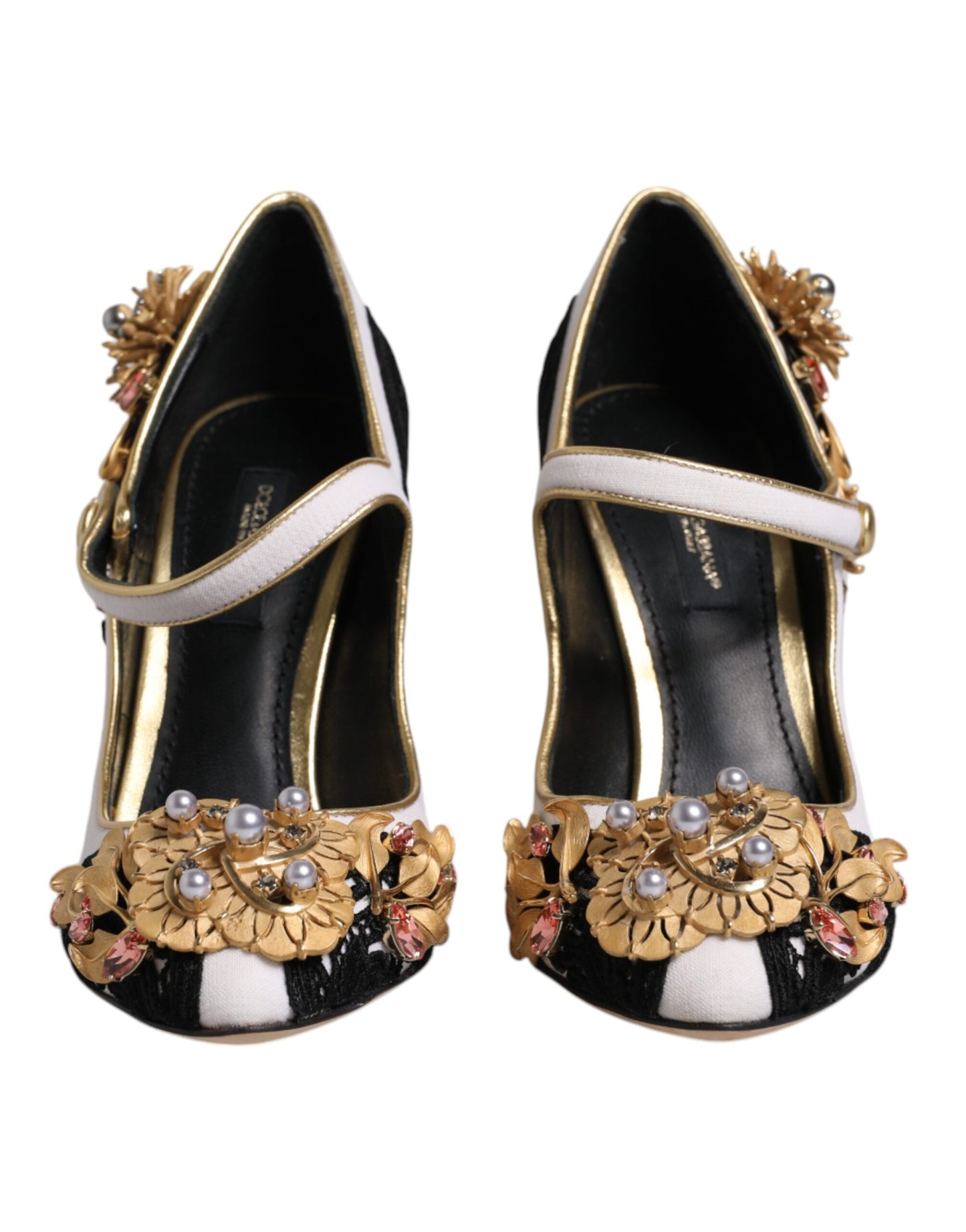 Dolce & Gabbana Mehrfarbige Pumps mit verzierten Absätzen
