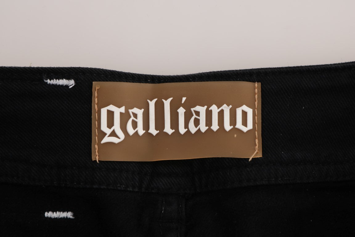 Jean John Galliano en coton stretch gris délavé, coupe classique