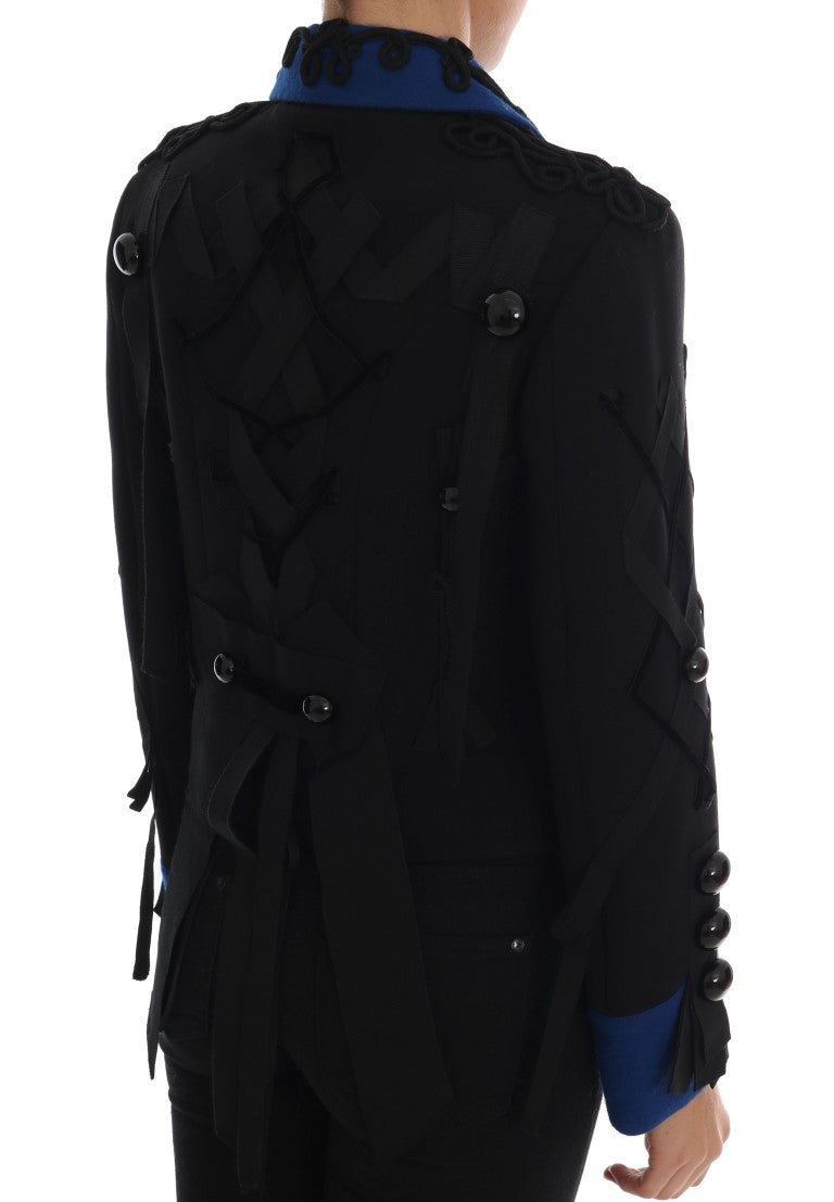 Trench en laine noire Dolce & Gabbana