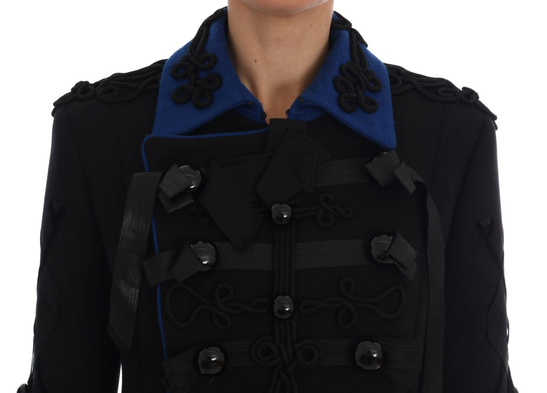 Trench en laine noire Dolce & Gabbana