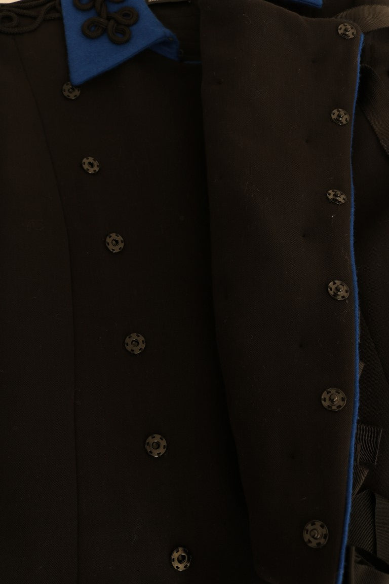 Trench en laine noire Dolce & Gabbana