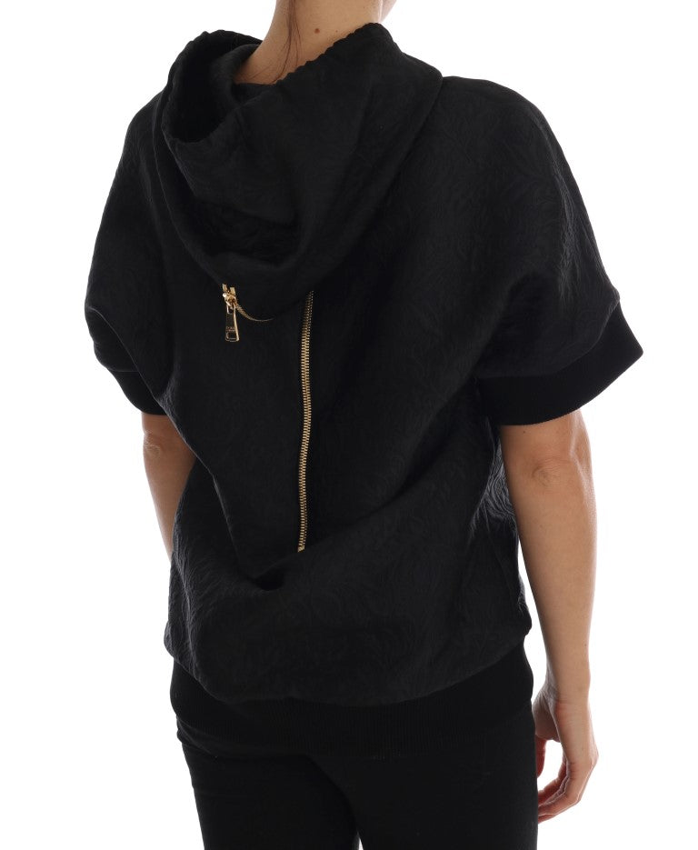Pull à capuche noir à cristaux Fairy Tale de Dolce & Gabbana