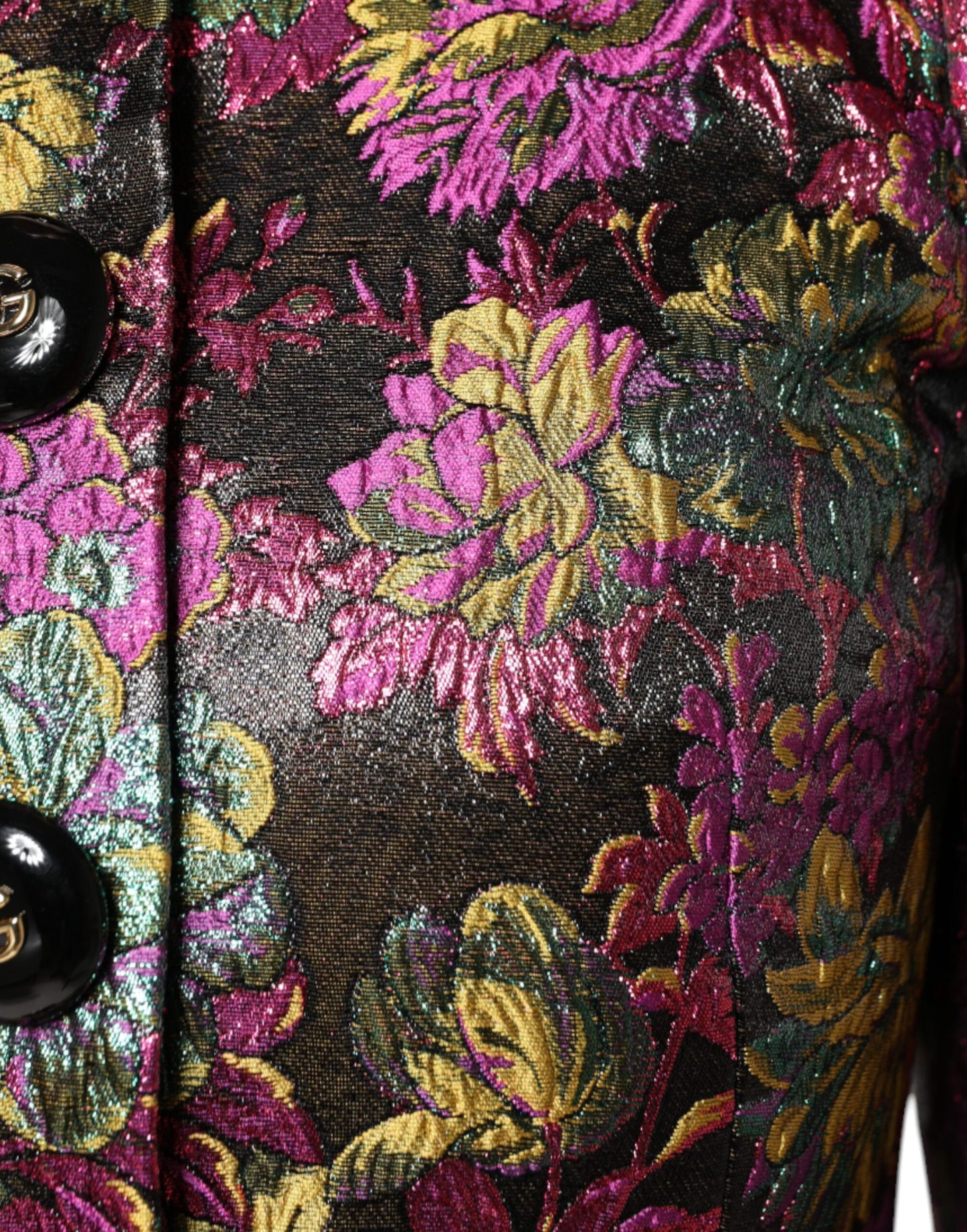 Veste courte en jacquard floral multicolore Dolce & Gabbana