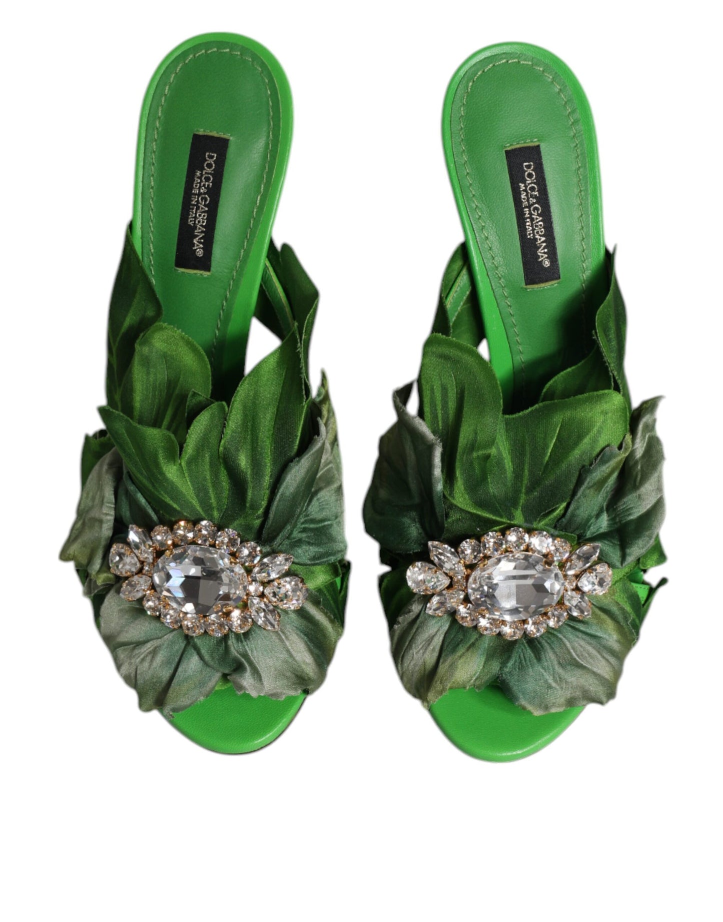 Sandales à talons hauts Dolce & Gabbana en cristal vert KEIRA