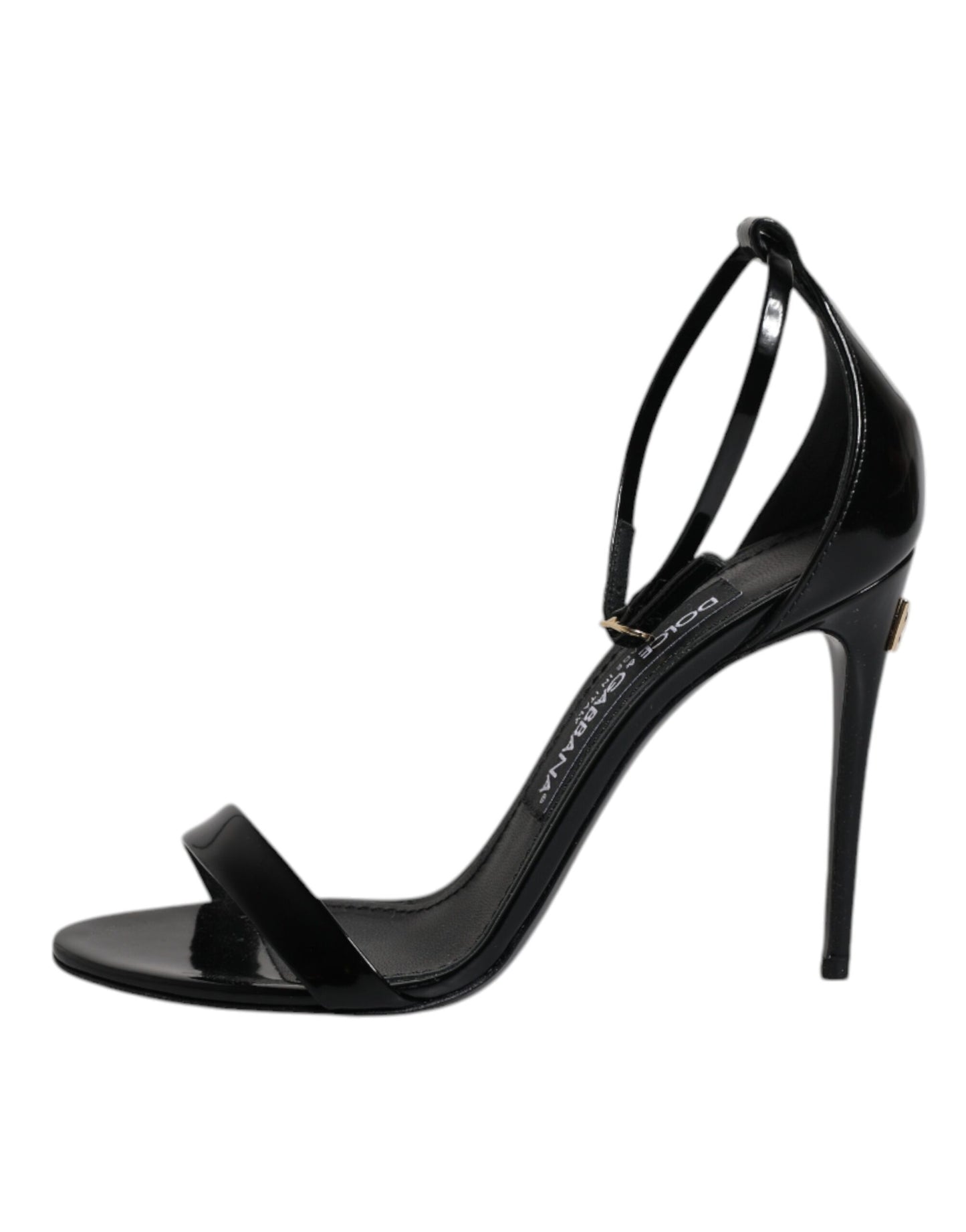 Sandales à talons et bride cheville Dolce & Gabbana noires KEIRA
