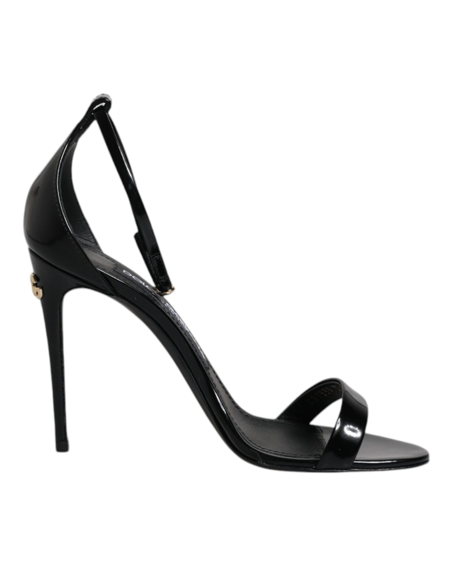 Sandales à talons et bride cheville Dolce & Gabbana noires KEIRA
