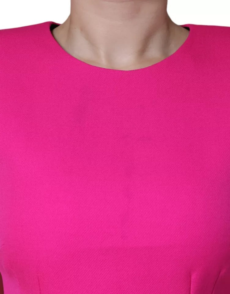 Robe courte moulante rose sans manches Dolce & Gabbana