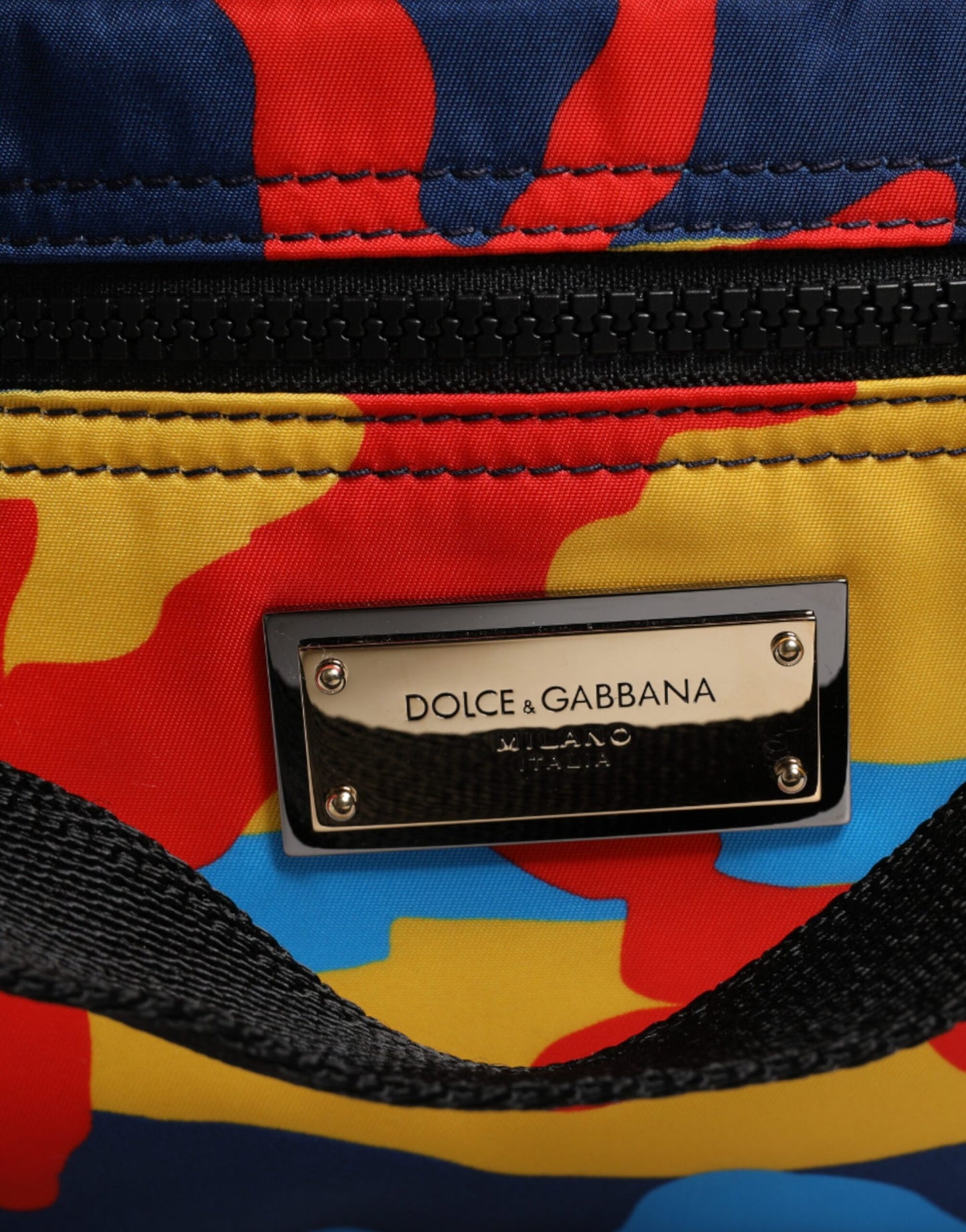 Sac cabas Dolce & Gabbana en nylon camouflage multicolore