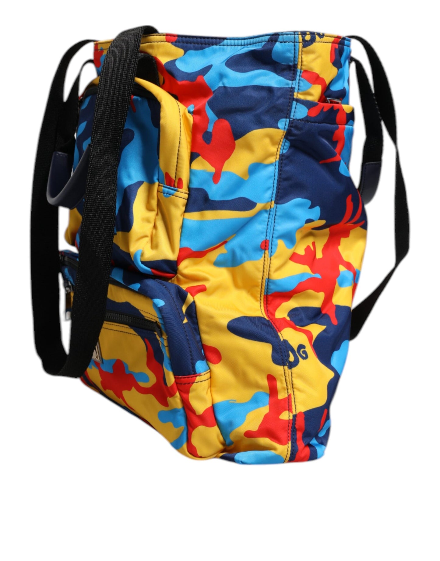 Sac cabas Dolce & Gabbana en nylon camouflage multicolore