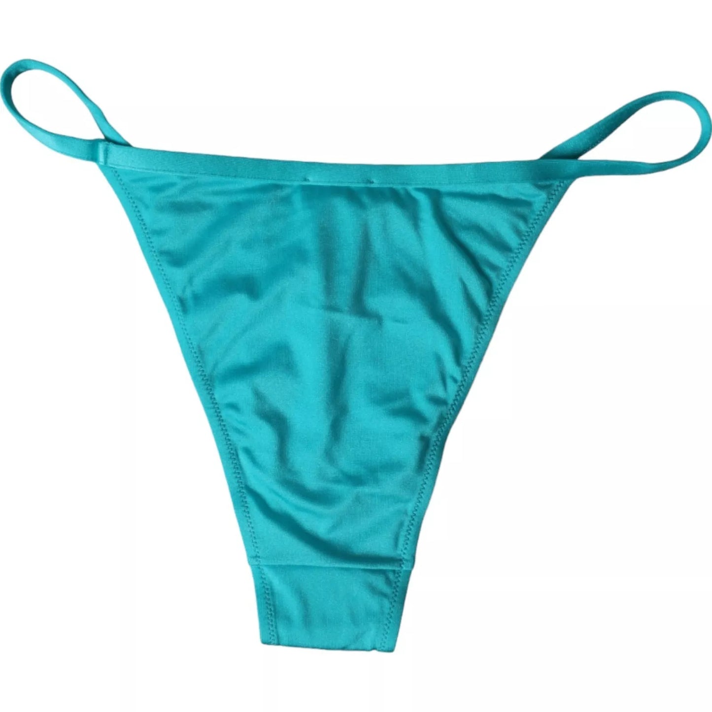 Bas de bikini en nylon bleu vert Dolce & Gabbana