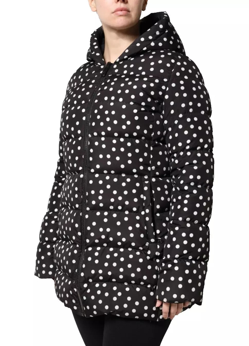 Veste réversible à capuche en polyester noir Dolce & Gabbana