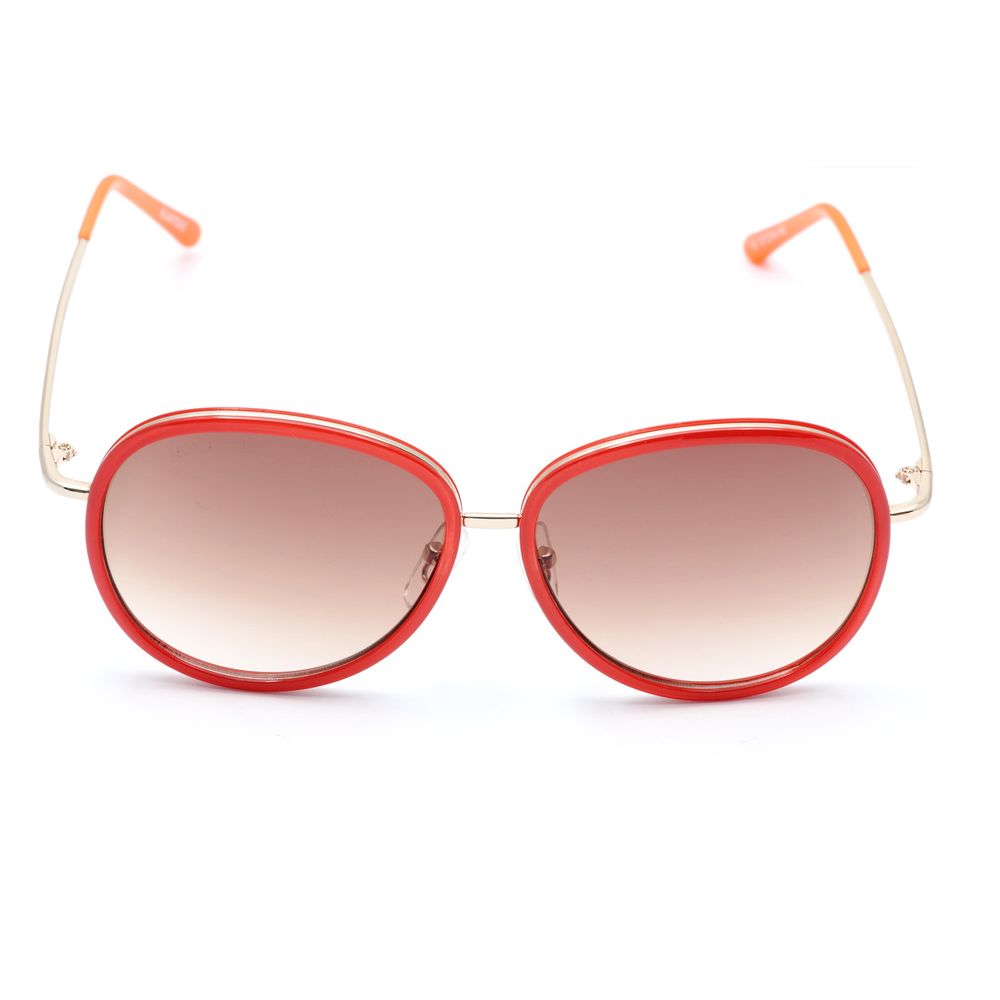 Lunettes de soleil Lancaster en métal rouge
