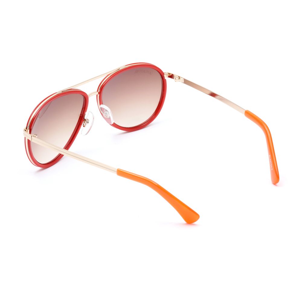 Lunettes de soleil Lancaster en métal rouge