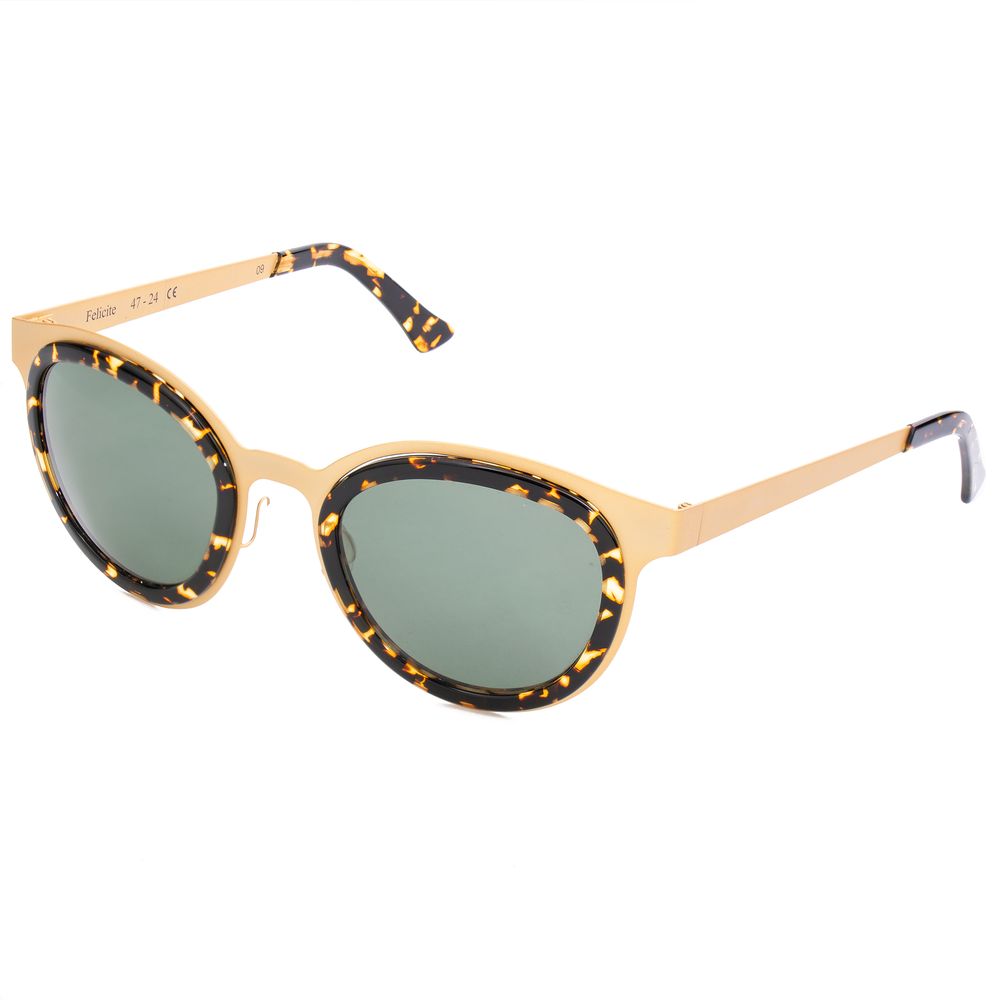 Lunettes de soleil LGR en acier inoxydable doré