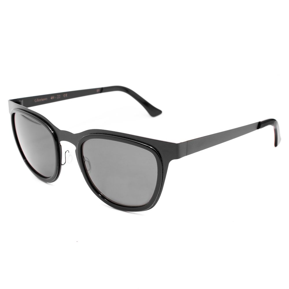 Lunettes de soleil LGR en acier inoxydable noir