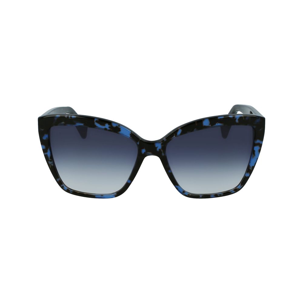 Lunettes de soleil Lanvin en acétate bleu