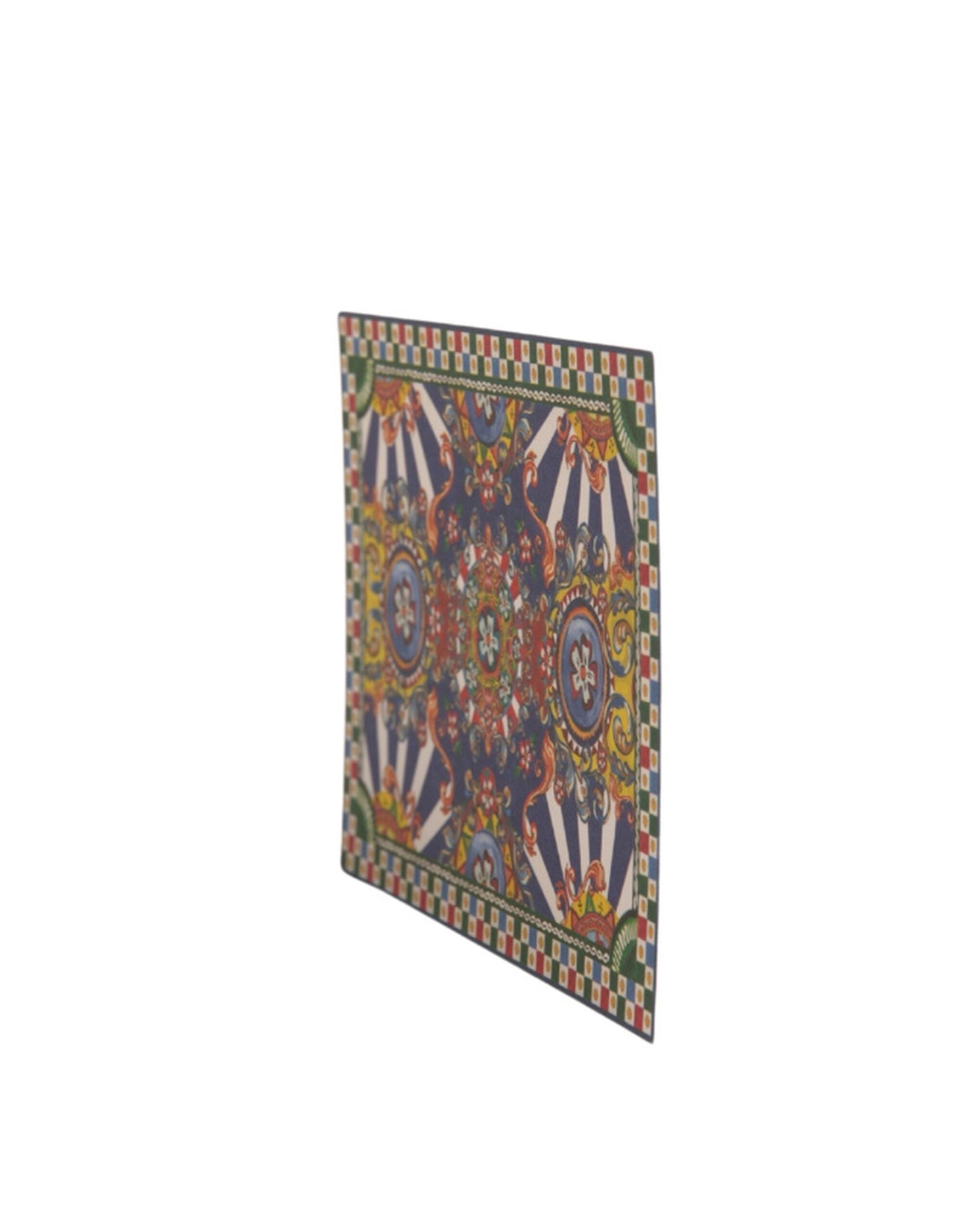 Dolce & Gabbana Porte-carte postale enveloppe sicilienne Carretto multicolore