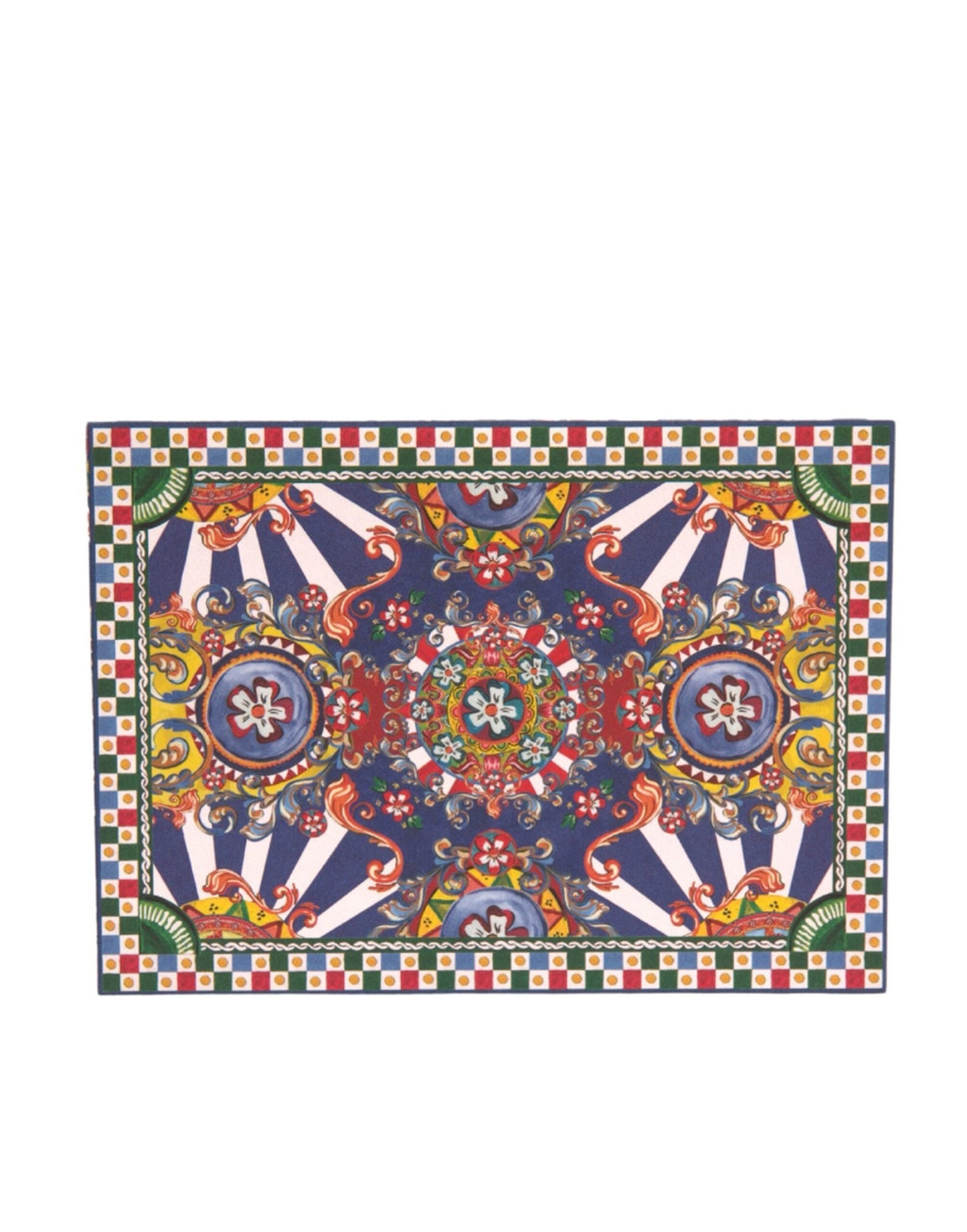 Dolce & Gabbana Porte-carte postale enveloppe sicilienne Carretto multicolore