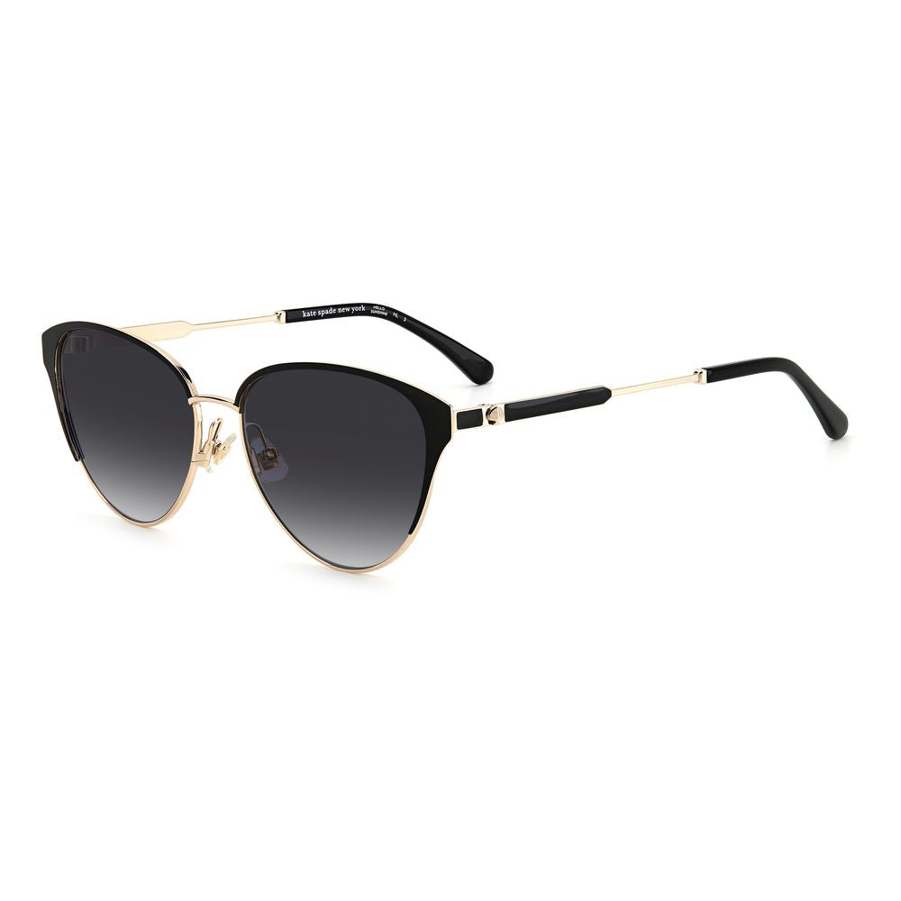 Lunettes de soleil Kate Spade en métal noir