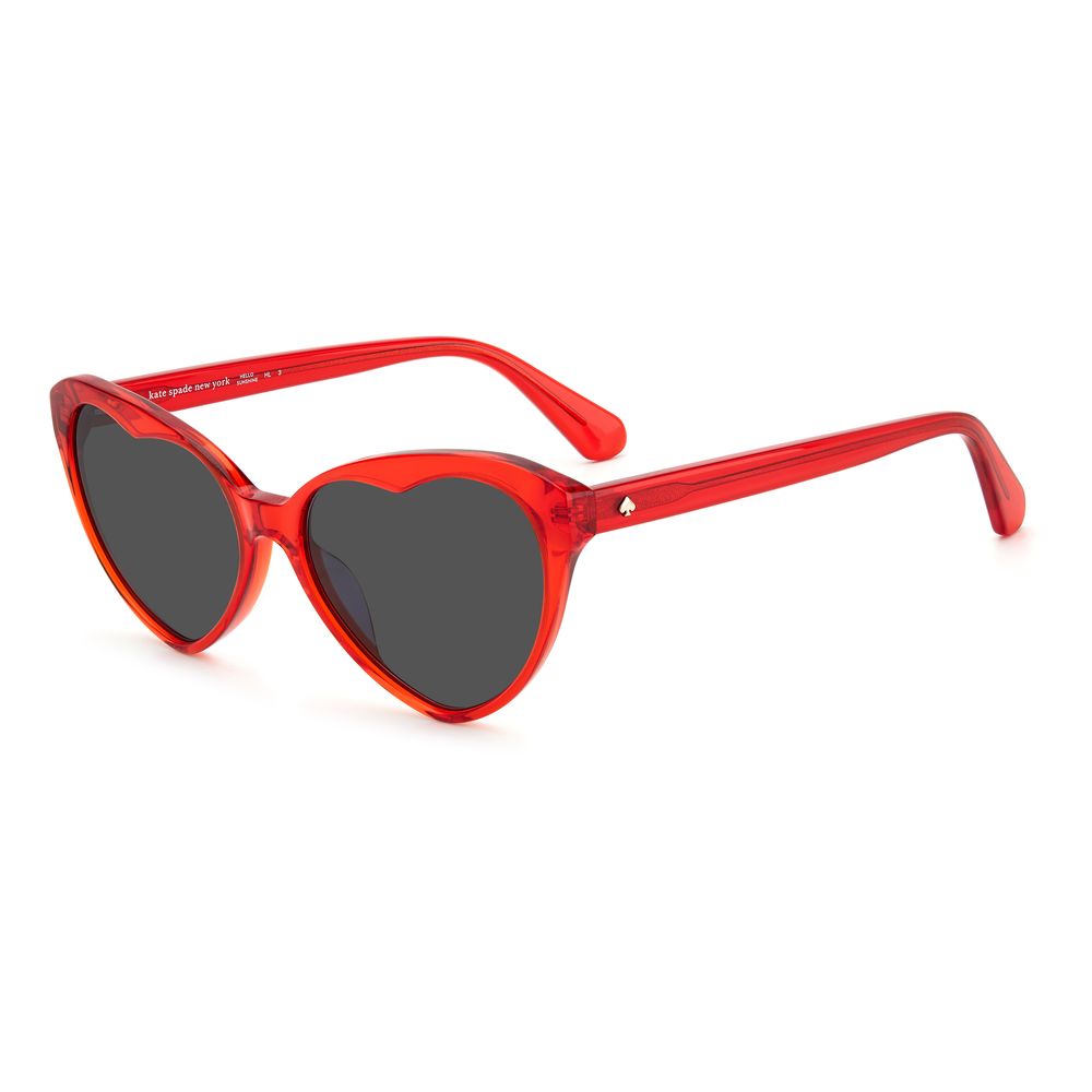Lunettes de soleil Kate Spade en acétate rouge