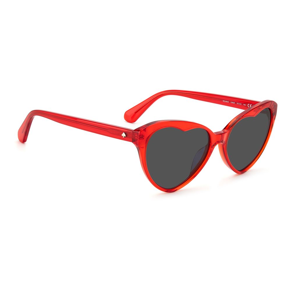 Lunettes de soleil Kate Spade en acétate rouge