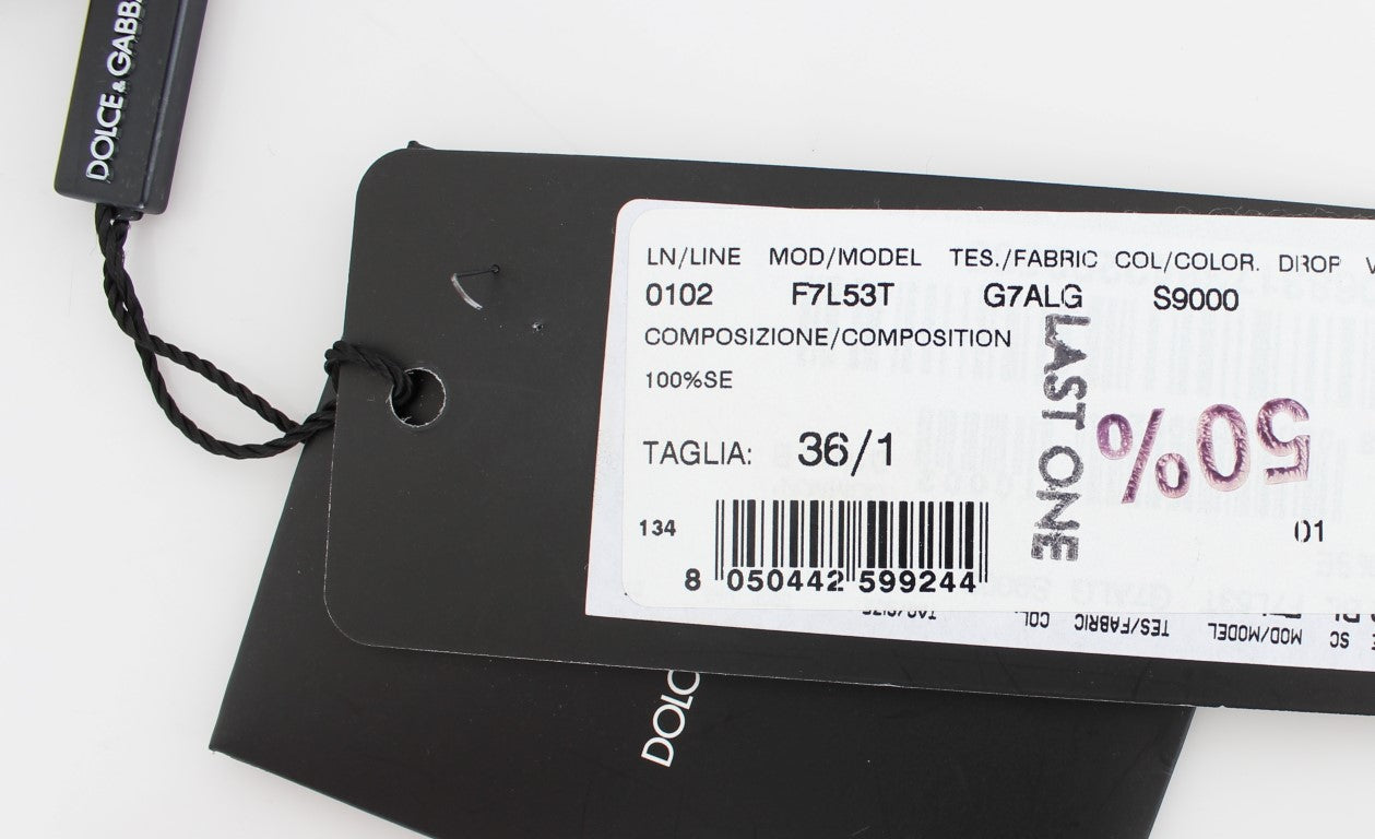 Chemisier en soie à imprimé floral Black Key de Dolce & Gabbana