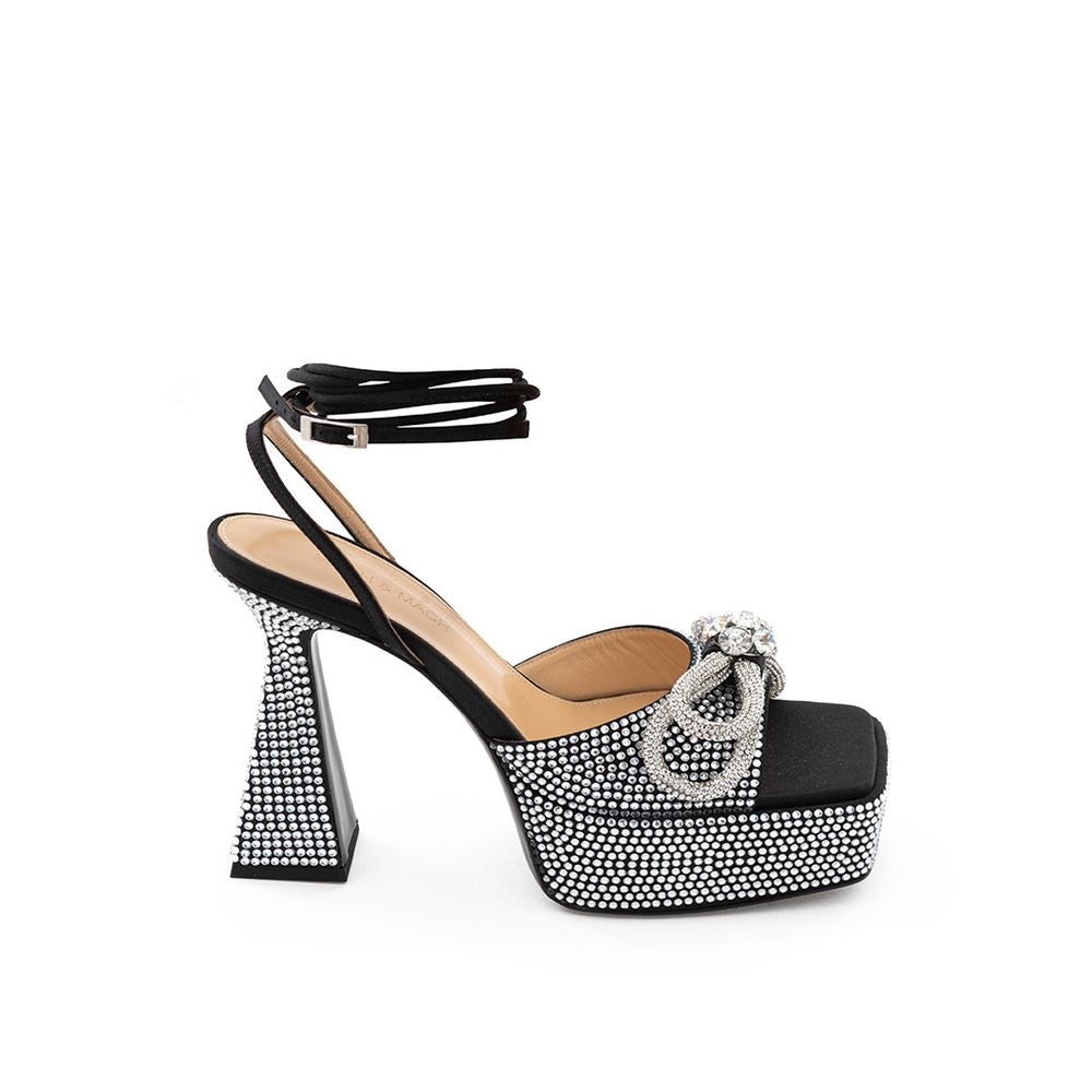 MACH & MACH Chic Plateformes en cuir noir pour un style raffiné