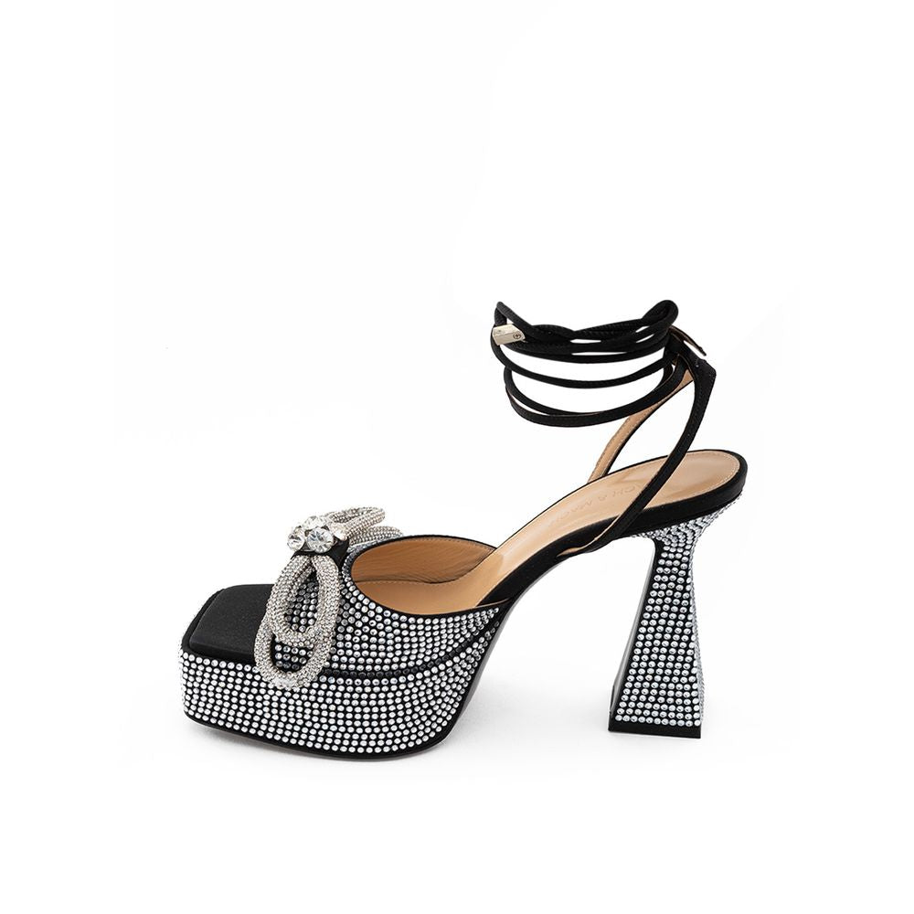 MACH & MACH Chic Plateformes en cuir noir pour un style raffiné