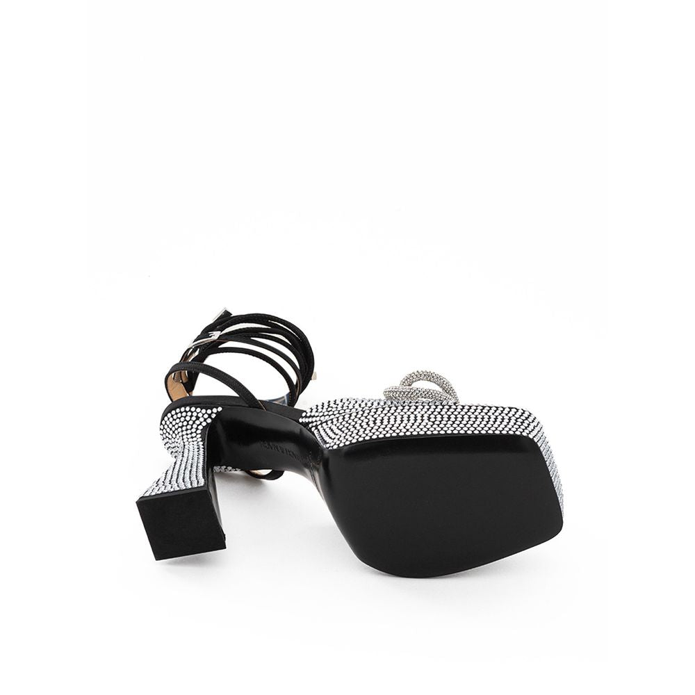 MACH & MACH Chic Plateformes en cuir noir pour un style raffiné