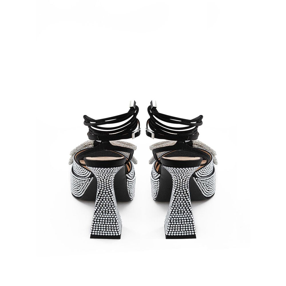 MACH & MACH Chic Plateformes en cuir noir pour un style raffiné