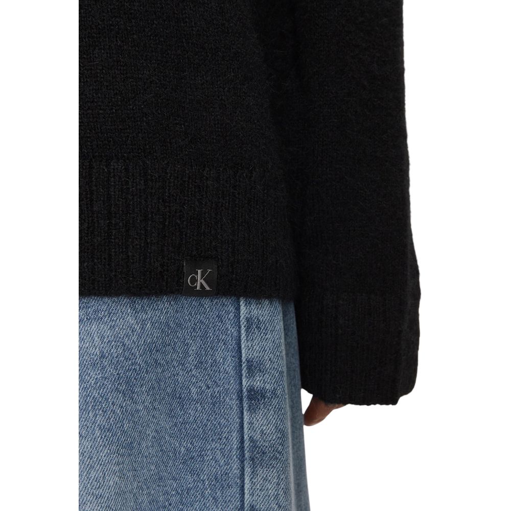 Pull en polyester noir Calvin Klein Jeans