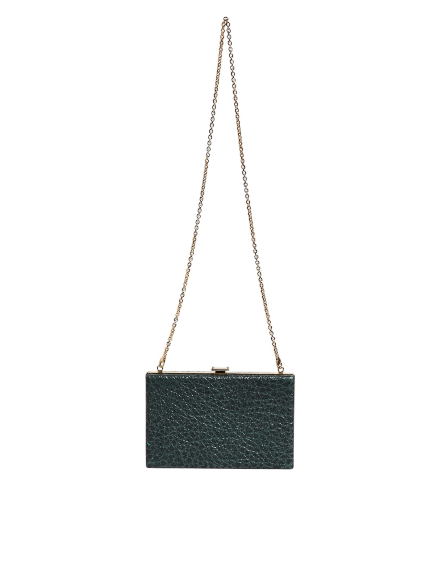 Sac à bandoulière de soirée en cuir noir Dolce & Gabbana